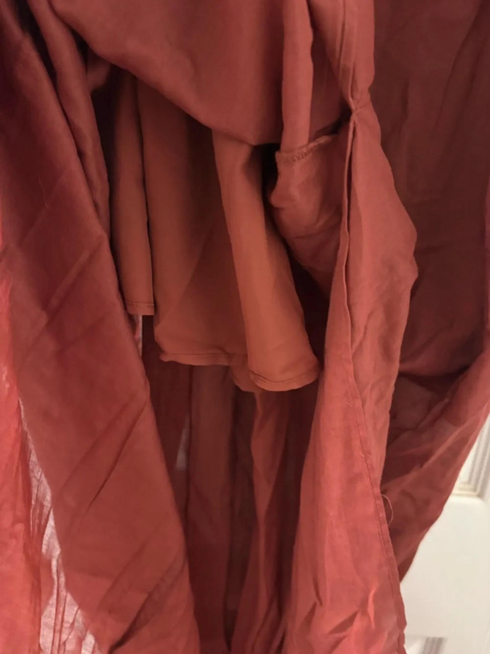 Steve Madden Burnt Orange Maxi Dress with V-Neck - Picture 4 of 6